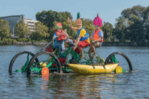 GBH - The Lowell Kinetic Sculpture Race showcases art, creativity and joy — on wheels